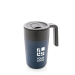 Thermosbeker van gerecycled plastic en metaal 480ml Vogue Recycled met afdrukgebied