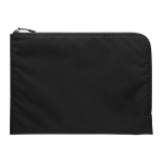 Minimalistische laptophoes van gerecycled polyester 15,6 inch Impact kleur zwart tweede weergave