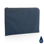 Minimalistische laptophoes van gerecycled polyester 15,6 inch Impact kleur marineblauw