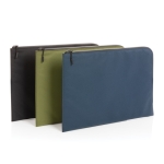 Minimalistische laptophoes van gerecycled polyester 15,6 inch Impact kleur marineblauw weergave algemeen