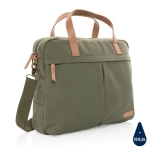 Kwalitatieve gerecyclede laptoptas 15,6” Getaway kleur groen tweede weergave