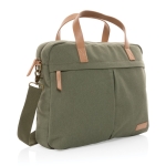 Kwalitatieve gerecyclede laptoptas 15,6” Getaway kleur groen zesde weergave