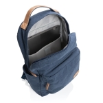 Laptoprugzakken van gerecycled canvas School Getaway 14” kleur blauw vijfde weergave