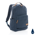 Laptoprugzakken van gerecycled canvas School Getaway 14” kleur blauw zesde weergave