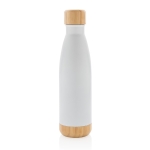 Fles met een infuser en bamboedetail 520 ml Lid&Bottom Bambu kleur wit tweede weergave