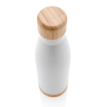 Fles met een infuser en bamboedetail 520 ml Lid&Bottom Bambu kleur wit derde weergave