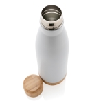 Fles met een infuser en bamboedetail 520 ml Lid&Bottom Bambu kleur wit vierde weergave