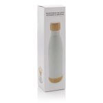 Fles met een infuser en bamboedetail 520 ml Lid&Bottom Bambu kleur wit tweede weergave met doos