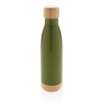 Fles met een infuser en bamboedetail 520 ml Lid&Bottom Bambu kleur groen