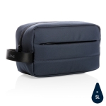 Toilettas gemaakt van gerecyclede materialen Pocket Impact RPET kleur marineblauw