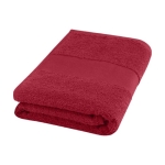 Katoenen badhanddoek laten bedrukken 50x100cm 450 g/m2 Soft Hand kleur rood