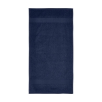 Katoenen badhanddoek laten bedrukken 50x100cm 450 g/m2 Soft Hand kleur marineblauw tweede weergave voorkant