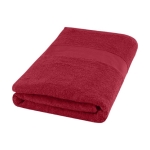 Badhanddoek van 70x140 cm van zacht katoen van 450 g/m2 Soft Bath kleur rood