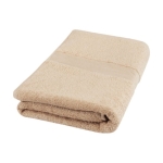 Badhanddoek van 70x140 cm van zacht katoen van 450 g/m2 Soft Bath kleur beige