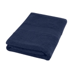 Badhanddoek van 70x140 cm van zacht katoen van 450 g/m2 Soft Bath kleur marineblauw