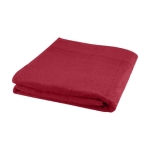 Ecologische badhanddoek bedrukken 100x180cm in 450 g/m2 Soft Beach kleur rood