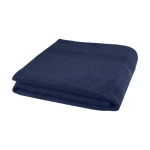 Ecologische badhanddoek bedrukken 100x180cm in 450 g/m2 Soft Beach kleur marineblauw