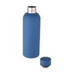 RVS thermosfles met matte afwerking 500ml Spring kleur blauw tweede weergave