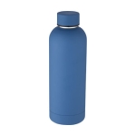 RVS thermosfles met matte afwerking 500ml Spring kleur blauw derde weergave