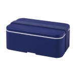 Exclusieve RPET lunchbox bedrukken met veiligheidsband 700ml MIYO kleur blauw