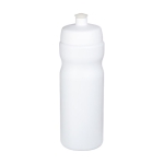 Sportfles met grote capaciteit en tuit van 650 ml Baseline® Plus kleur wit tweede weergave voorkant