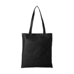 Goedkope non-woven tas bedrukken in diverse kleuren 80 g/m2 Seminar kleur zwart tweede weergave voorkant