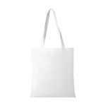 Goedkope non-woven tas bedrukken in diverse kleuren 80 g/m2 Seminar kleur wit tweede weergave voorkant