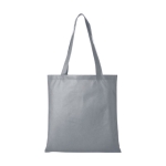 Goedkope non-woven tas bedrukken in diverse kleuren 80 g/m2 Seminar kleur grijs tweede weergave voorkant