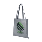 Goedkope non-woven tas bedrukken in diverse kleuren 80 g/m2 Seminar kleur grijs weergave zeefdruk