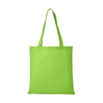 Goedkope non-woven tas bedrukken in diverse kleuren 80 g/m2 Seminar kleur limoen groen tweede weergave voorkant