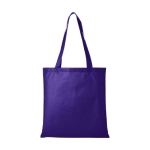 Goedkope non-woven tas bedrukken in diverse kleuren 80 g/m2 Seminar kleur paars tweede weergave voorkant