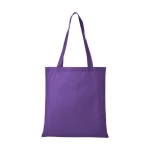 Goedkope non-woven tas bedrukken in diverse kleuren 80 g/m2 Seminar kleur lila tweede weergave voorkant