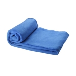 Fleece deken met logo met hoes van 200 g/m2 Summit kleur blauw tweede weergave