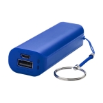 Goedkoop powerbank bedrukken met sleutelhanger 1.200 mAh Energy kleur koningsblauw