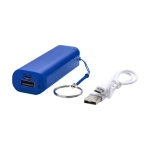 Goedkoop powerbank bedrukken met sleutelhanger 1.200 mAh Energy kleur koningsblauw tweede weergave