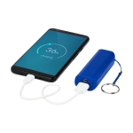 Goedkoop powerbank bedrukken met sleutelhanger 1.200 mAh Energy kleur koningsblauw derde weergave