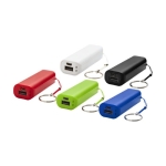 Goedkoop powerbank bedrukken met sleutelhanger 1.200 mAh Energy kleur koningsblauw tweede weergave meerdere kleuren