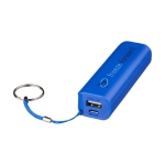 Goedkoop powerbank bedrukken met sleutelhanger 1.200 mAh Energy kleur koningsblauw weergave tampondruk