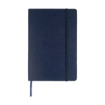 Thermo-gegraveerd notitieboekje met insteekvak A5 JournalBooks Classic kleur marineblauw tweede weergave voorkant