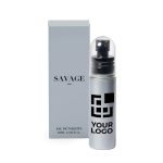 Hervulbare parfumspray voor mannen 20ml Eau de toilette Savage Man met jouw bedrukking