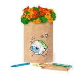 Pot met Oost-Indische kerszaadjes en kleurpotloden Kids Colors kleur naturel derde weergave