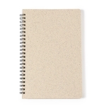 Notitieboek bedrukken van tarwerietkaften A5 Nature Wheat kleur beige  negende weergave