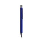 Voordelige pen van gerecycled aluminium met blauwe inkt Eco Alu kleur blauw  negende weergave