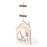 Houten kerststijl ornament Scenaries tweede weergave