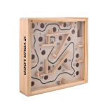 Houten doolhof spel Ability Maze kleur naturel met afdrukgebied