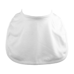 Polyester sublimatie slabbetje met klittenbandsluiting Yum Sublim kleur wit derde weergave