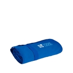 Sporthanddoek laten bedrukken met elastiek RPET Microfiber kleur blauw met afdrukgebied