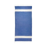 Pareo handdoek in diverse kleuren met badstof decoratie Pareo Maui kleur blauw derde weergave