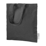 Katoenen tas bedrukken van 30 cm 120 g/m2 Tote Small kleur zwart vierde weergave