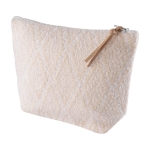 Toilettas van katoen en polyester met zachte touch 375 g/m2 Sheepy kleur beige eerste weergave